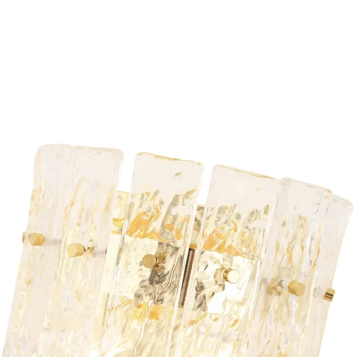 Бра OVIEDO AP2 Crystal Lux прозрачный на 2 лампы, основание золотое в стиле классический  фото 2