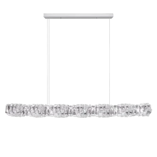 Светильник подвесной LED Monaсo 10186/1200 LOFT IT прозрачный на 1 лампу, основание хром в стиле современный линейный