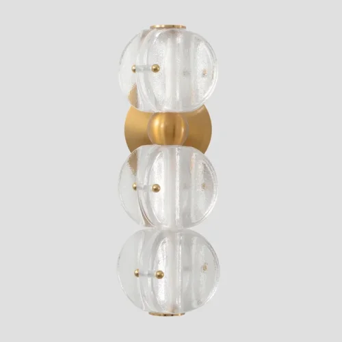 Бра ЛЕД RICH AP12W LED Crystal Lux прозрачный на 1 лампу, основание латунь в стиле американский фото 5
