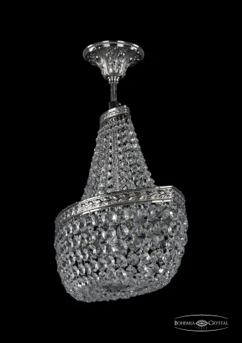 Люстра потолочная хрустальная 19113/H1/45IV Ni Bohemia Ivele Crystal прозрачная на 6 ламп, основание никель в стиле классический sp фото 2