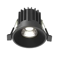 Светильник точечный LED Round DL058-7W4K-B Maytoni чёрный 1 лампа, основание  в стиле модерн 