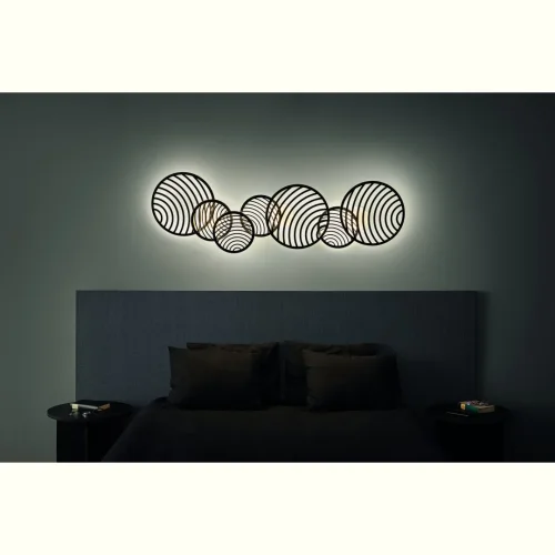 Настенно-потолочный светильник LED Collage 7234 Mantra чёрный 1 лампа, основание чёрное в стиле современный  фото 10