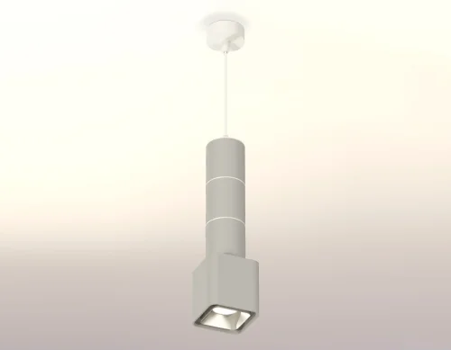 Светильник подвесной Techno spot XP7842001 Ambrella light серый 1 лампа, основание белое в стиле современный хай-тек  фото 2