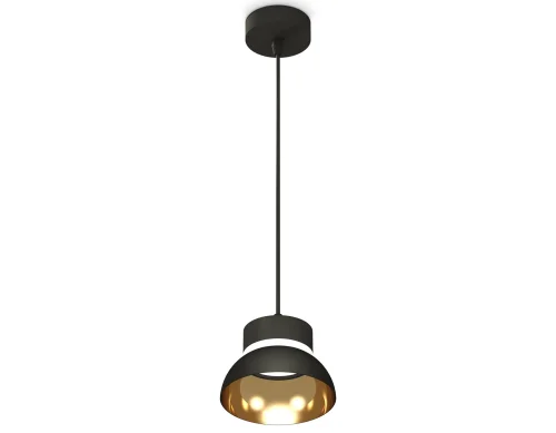 Светильник подвесной XP8111051 Ambrella light золотой чёрный 1 лампа, основание чёрное в стиле хай-тек современный 
