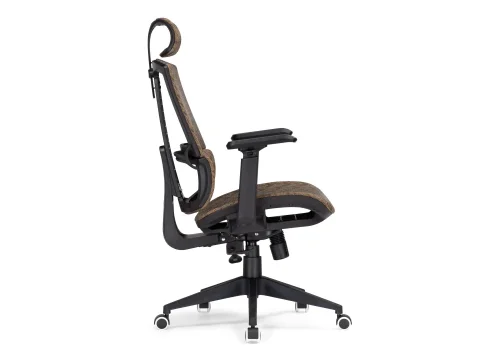 Компьютерное кресло Lanus brown / black 15398 Woodville, коричневый/ткань, ножки/пластик/чёрный, размеры - *1270***680* фото 4
