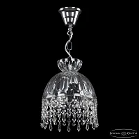 Светильник подвесной 5478/22 Ni Clear/M-1H Drops Bohemia Ivele Crystal прозрачный 3 лампы, основание никель в стиле классический drops