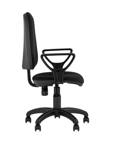 Кресло компьютерное престиж черное УТ000025953 Stool Group, чёрный/ткань, ножки/пластик/чёрный, размеры - ****620*590 фото 6