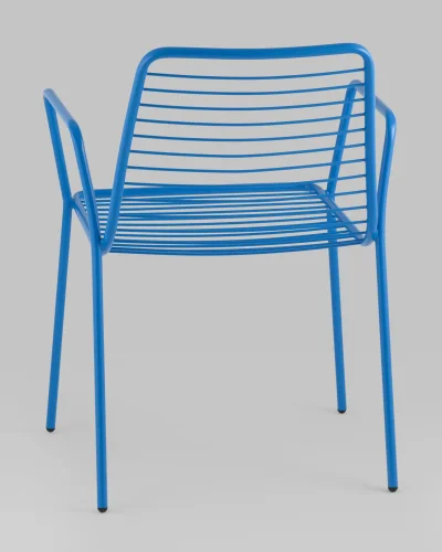 Стул с подлокотниками Дели металл голубой УТ000039269 Stool Group, /, ножки//, размеры - *805***605*595 фото 5