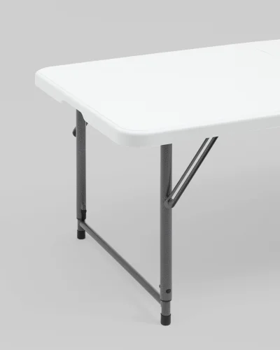 Стол складной 122*61*74см с регулировкой высоты - чемодан УТ000040163 Stool Group столешница белая из пластик фото 4