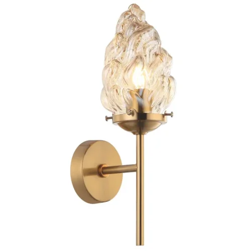 Бра Cream 2152/05/01W Stilfort янтарный на 1 лампа, основание бронзовое в стиле современный 