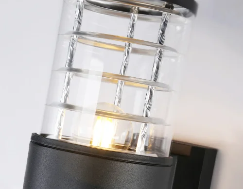 Настенный светильник ST2522 Ambrella light уличный IP54 чёрный 1 лампа, плафон прозрачный в стиле хай-тек современный E27 фото 3