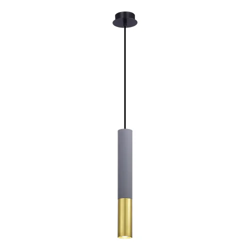 Светильник подвесной St154 Concrete ST154.713.01 ST-Luce серый 1 лампа, основание чёрное в стиле хай-тек 