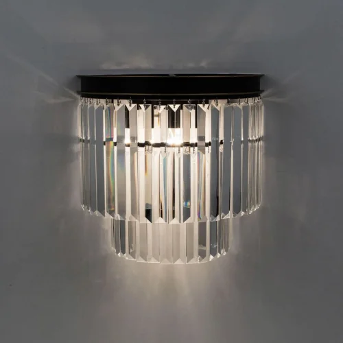 Бра Мартин CL332321 Citilux прозрачный на 2 лампы, основание венге коричневое в стиле классический лофт современный  фото 2