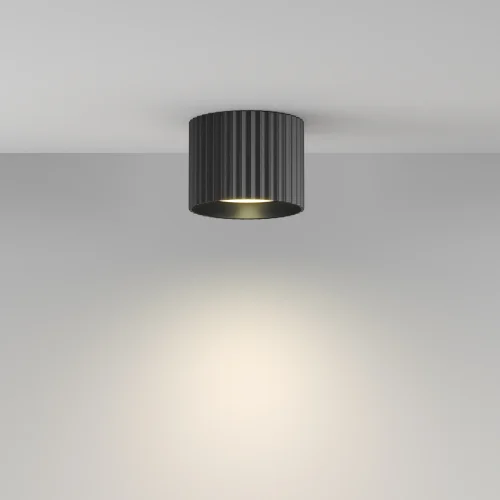 Светильник накладной Calipso C106CL-GX53-B Maytoni чёрный на 1 лампу, основание чёрное в стиле хай-тек современный круглый фото 5 Светильник накладной Calipso C106CL-GX53-B Maytoni чёрный на 1 лампу, основание чёрное в стиле хай-тек современный круглый фото 5