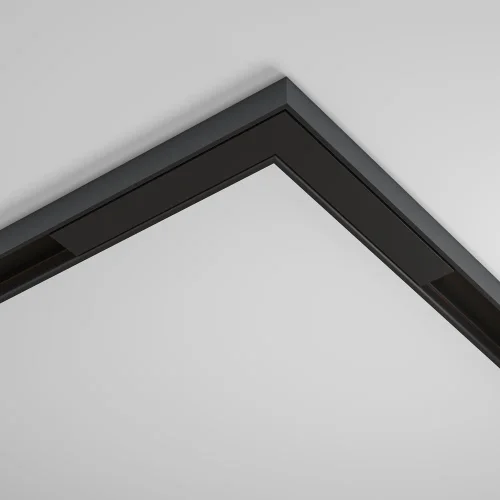 Коннектор угловой, накладной Magnetic track system Basity TRA172CL-11B Maytoni чёрный в стиле для светильников серии Magnetic track system Basity накладной basity магнитная фото 6