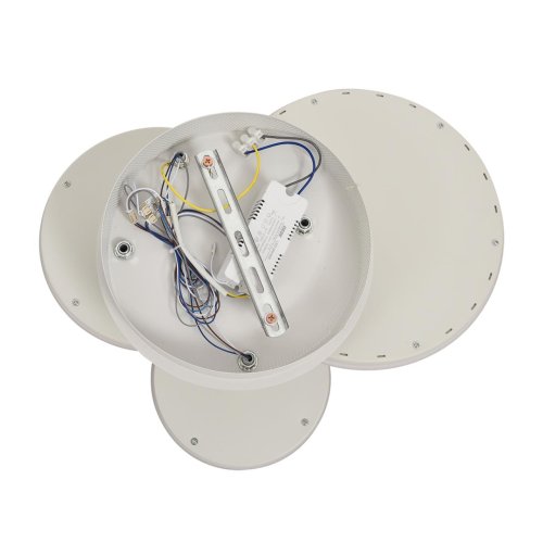 Люстра потолочная LED с пультом Alis Smart 8380/60CL Lumion белая на 1 лампу, основание белое в стиле современный хай-тек сири яндекс алиса с пультом фото 7