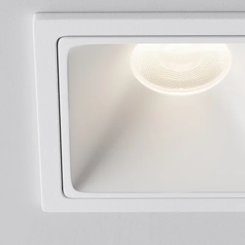 Светильник точечный LED Alfa LED DL043-01-10W4K-SQ-W-1 Maytoni белый на 1 лампу, основание белое в стиле современный хай-тек квадратный фото 6