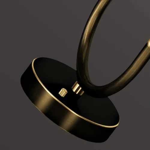 Светильник подвесной ADRIELL gold 189873-23 ImperiumLoft прозрачный золотой на 2 лампы, основание золотое в стиле современный фото 9