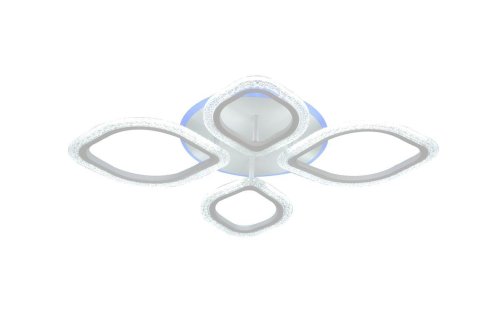 Люстра потолочная LED с пультом Bubble 10251/4LED BL Escada прозрачная на 1 лампа, основание белое в стиле хай-тек с пультом фото 5