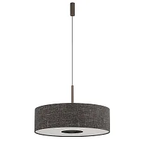 Светильник подвесной Santana L 11660-NW Nowodvorski чёрный на 1 лампу, основание коричневое в стиле лофт 