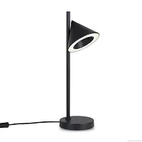 Настольная лампа LED Etro FR6141TL-L7B Freya чёрная 1 лампа, основание чёрное металл в стиле хай-тек современный 