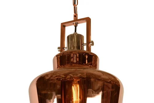 Светильник подвесной Dama A1500/B3 BR iLamp коричневый 1 лампа, основание коричневое в стиле современный лофт выдувное фото 4