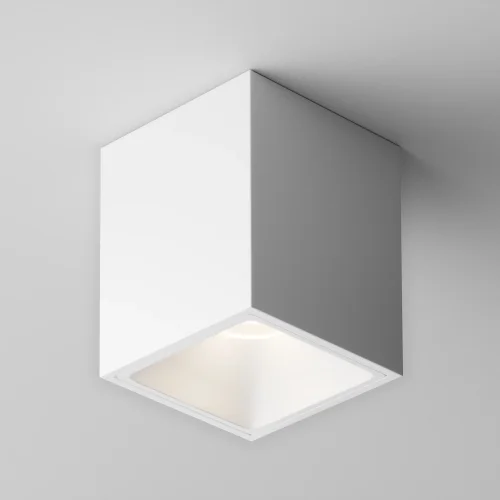 Декоративная рамка-отражатель для светильников серии Alfa LED Ring8-10W-SQ-W Maytoni на 1 , основание белое в стиле хай-тек современный фото 2