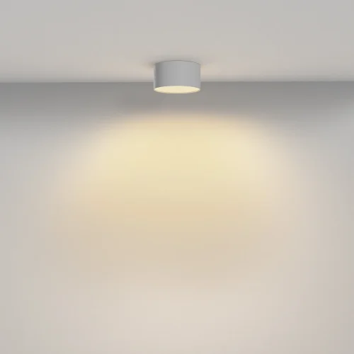 Светильник накладной LED Zon C032CL-12W2.7K-RD-W Maytoni белый на 1 лампу, основание белое в стиле современный хай-тек круглый фото 4