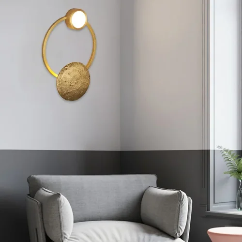 Бра Gioielli 01 Giopato Coombes 148131-22 ImperiumLoft белый на 2 лампы, основание латунь в стиле современный фото 3