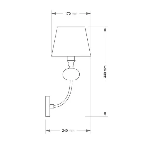 Бра Narni NAR-K-1(CZ) Kutek чёрный на 1 лампу, основание чёрное в стиле американский фото 3 Бра Narni NAR-K-1(CZ) Kutek чёрный на 1 лампу, основание чёрное в стиле американский фото 3