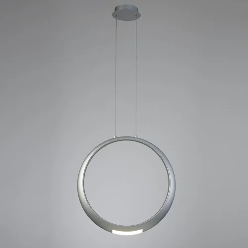 Светильник подвесной LED RING 6172 Mantra серебряный 1 лампа, основание серебряное в стиле хай-тек  фото 2
