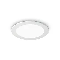 Светильник точечный GROOVE FI 20W ROUND 4000K Ideal Lux белый 1 лампа, основание белое в стиле современный 