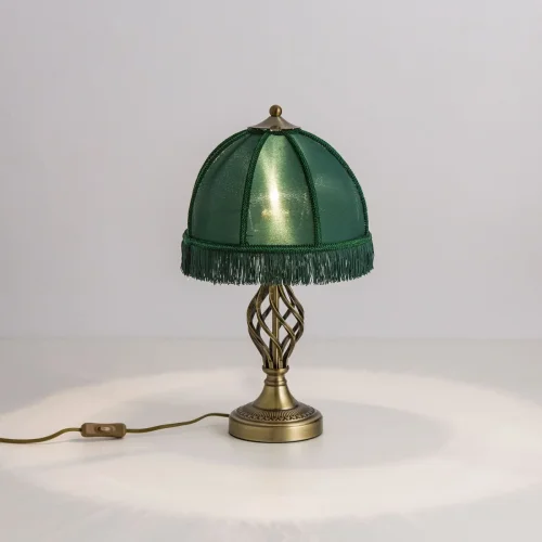Настольная лампа Базель CL407802 Citilux зелёная 1 лампа, основание бронзовое металл в стиле классический кантри  фото 5