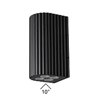 Настенный светильник LED уличный Glenn 7127/14WL Odeon Light уличный IP54 чёрный на 1 лампу, плафон чёрный в стиле хай-тек современный LED