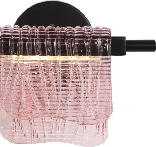 Бра LED Voile SL6021.401.06 ST-Luce розовый на 1 лампу, основание чёрное в стиле современный фото 2