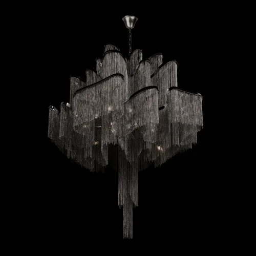 Люстра подвесная Стим / Stream 10208/800 Gunmetal LOFT IT серая никель на 12 ламп, основание серое никель в стиле арт-деко цепочки фото 4