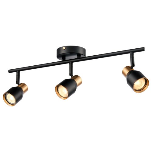 Спот с 3 лампами 473-401-03 Velante чёрный GU10 в стиле лофт современный 