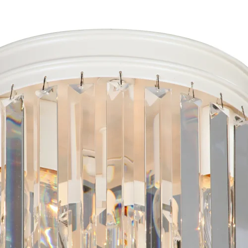 Люстра потолочная V5151-0/3+1PL Vitaluce прозрачная на 4 лампы, основание бежевое в стиле классический современный  фото 4