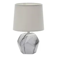 Настольная лампа 10163/T White Escada белая 1 лампа, основание белое серое керамика в стиле современный 