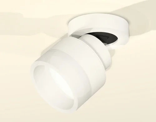 Светильник накладной XM8101020 Ambrella light белый 1 лампа, основание белое в стиле хай-тек круглый фото 3