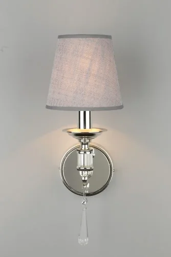 Бра Rivoli OML-64201-01 Omnilux серый на 1 лампу, основание серебряное в стиле классический фото 2