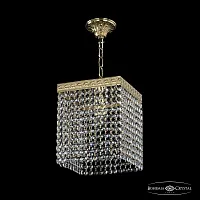 Светильник подвесной 19202/20IV G R Bohemia Ivele Crystal прозрачный 1 лампа, основание золотое в стиле классика r