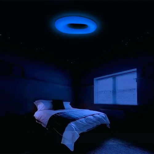 Светильник потолочный LED RGB с пультом Стратус Смарт CL732A660G Citilux белый 1 лампа, основание белое в стиле современный хай-тек с пультом фото 8
