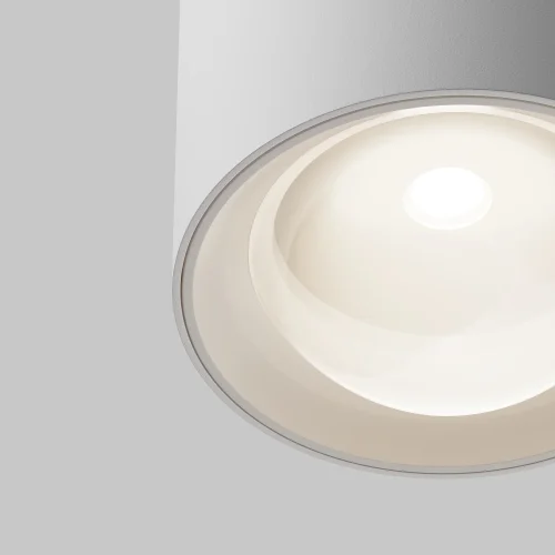 Светильник накладной LED Lens C217CL-15W4K-W Maytoni белый на 1 лампу, основание белое в стиле современный хай-тек круглый фото 3