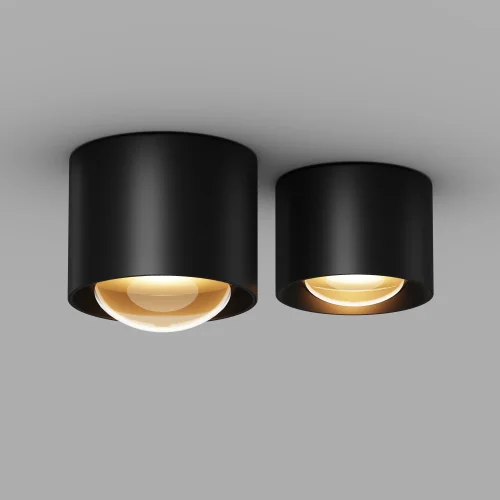 Накладной светильник LED уличный Lumina O498CL-L15B3K Maytoni уличный IP65 чёрный на 1 лампу, плафон чёрный в стиле современный хай-тек LED фото 8