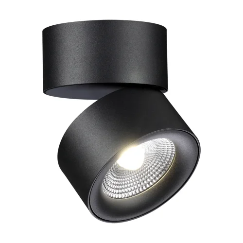 Светильник накладной LED Groda 358781 Novotech чёрный 1 лампа, основание чёрное в стиле современный круглый фото 4