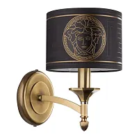Бра Decor Versace DEC-K-1(P/A)NEW Kutek чёрный 1 лампа, основание бронзовое в стиле классический 