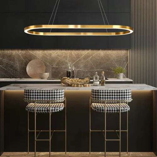 Светильник подвесной CRUISE LONG L80 220440-23 ImperiumLoft белый на 1 лампу, основание латунь в стиле современный минимализм фото 5