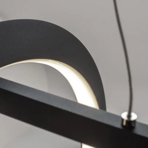 Светильник подвесной LED Kitesurf 7143 Mantra чёрный 1 лампа, основание чёрное в стиле хай-тек современный  фото 5