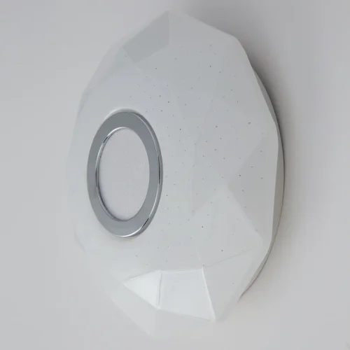 Светильник потолочный LED с пультом Диамант CL713B10 Citilux белый 1 лампа, основание белое в стиле современный хай-тек с пультом фото 3